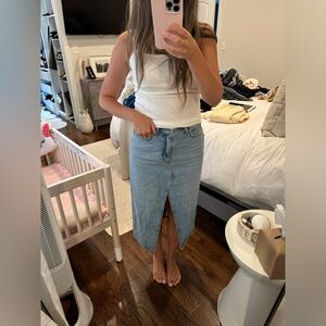 Abercrombie High Rise Denim Skirt